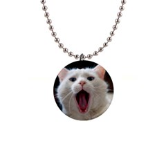 Wow Kitty Cat From Fonebook 1  Button Necklace by 2853937