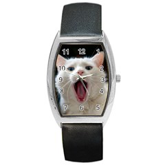 Wow Kitty Cat From Fonebook Barrel Style Metal Watch by 2853937