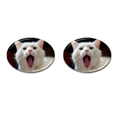 Wow Kitty Cat From Fonebook Cufflinks (oval) by 2853937