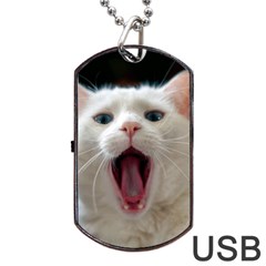 Wow Kitty Cat From Fonebook Dog Tag Usb Flash (one Side) by 2853937