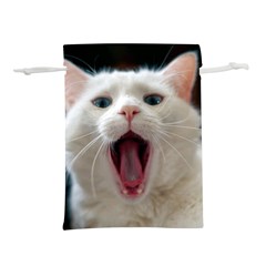 Wow Kitty Cat From Fonebook Lightweight Drawstring Pouch (l) by 2853937