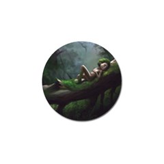 Wooden Child Resting On A Tree From Fonebook Golf Ball Marker by 2853937