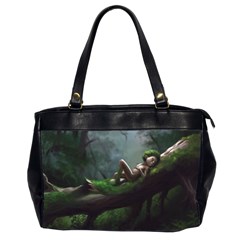 Wooden Child Resting On A Tree From Fonebook Oversize Office Handbag (2 Sides) by 2853937