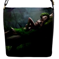 Wooden Child Resting On A Tree From Fonebook Flap Closure Messenger Bag (s) by 2853937