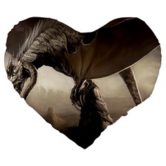 Lord Of The Dragons From Fonebook Large 19  Premium Heart Shape Cushions by 2853937