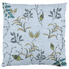 Blue Botanical Plants Standard Flano Cushion Case (one Side) by Abe731