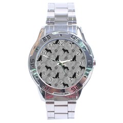 Shepherds Damask Pattern Stainless Steel Analogue Watch by Abe731