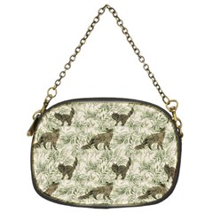 Botanical Cats Pattern Chain Purse (Two Sides)