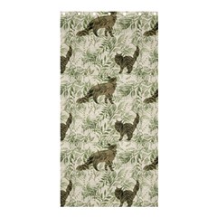 Botanical Cats Pattern Shower Curtain 36  x 72  (Stall) 