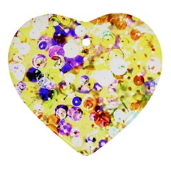 Sequins And Pins Ornament (heart) by essentialimage