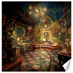 Surreal Steampunk Music Room From Fonebook Canvas 16  X 16  by 2853937