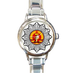 Volkspolizei Emblem Round Italian Charm Watch by abbeyz71