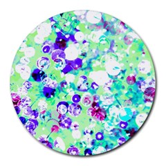 Sequins And Pins Round Mousepads by essentialimage