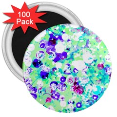 Sequins And Pins 3  Magnets (100 Pack) by essentialimage