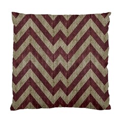 Vintage Grunge Geometric Chevron Pattern Standard Cushion Case (One Side)