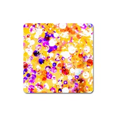 Summer Sequins Square Magnet by essentialimage