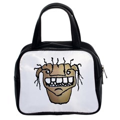 Sketchy Monster Head Drawing Classic Handbag (two Sides) by dflcprintsclothing