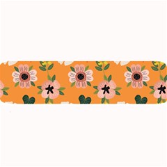 Flower Orange Pattern Floral Large Bar Mats