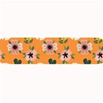 Flower Orange Pattern Floral Large Bar Mats 32 x8.5  Bar Mat