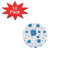 Illustrations Virus Corona Covid Infection 1  Mini Buttons (10 Pack) 