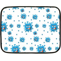 Illustrations Virus Corona Covid Infection Double Sided Fleece Blanket (mini) 