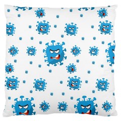 Illustrations Virus Corona Covid Infection Large Flano Cushion Case (one Side)