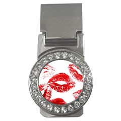 Red Lipsticks Lips Make Up Makeup Money Clips (cz) 