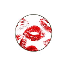 Red Lipsticks Lips Make Up Makeup Hat Clip Ball Marker (10 Pack)