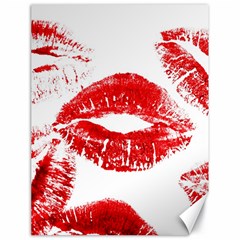 Red Lipsticks Lips Make Up Makeup Canvas 18  X 24  by Dutashop