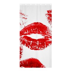 Red Lipsticks Lips Make Up Makeup Shower Curtain 36  X 72  (stall) 