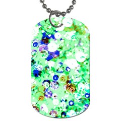 Summer Sequins Dog Tag (one Side) by essentialimage