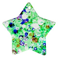 Summer Sequins Star Ornament (two Sides) by essentialimage