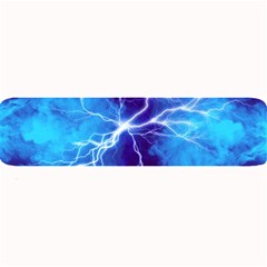 Blue Thunder Lightning At Night, Graphic Art Large Bar Mats by picsaspassion