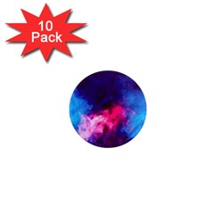 Colorful Pink And Blue Disco Smoke - Mist, Digital Art 1  Mini Magnet (10 Pack)  by picsaspassion