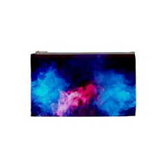 Colorful Pink And Blue Disco Smoke - Mist, Digital Art Cosmetic Bag (small) by picsaspassion