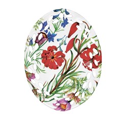 Summer Flowers Ornament (oval Filigree) by goljakoff