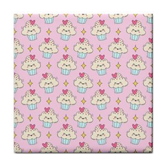 Kawaii Cupcake  Face Towel by lisamaisak