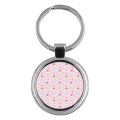 Kawaii Cupcake  Key Chain (round)