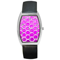 Hexagon Windows Barrel Style Metal Watch by essentialimage