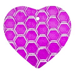 Hexagon Windows Heart Ornament (two Sides) by essentialimage