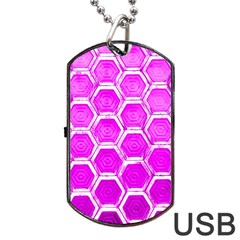 Hexagon Windows Dog Tag Usb Flash (one Side) by essentialimage