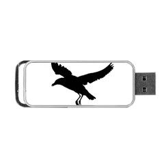 Seagull Flying Silhouette Drawing 2 Portable Usb Flash (one Side)