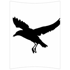 Seagull Flying Silhouette Drawing 2 Back Support Cushion