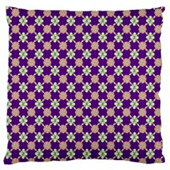 Flower Blocks Large Cushion Case (one Side) by Sparkle