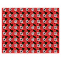 Flowers Pattern Double Sided Flano Blanket (medium) 