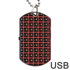 Grill Blocks Dog Tag Usb Flash (two Sides) by Sparkle