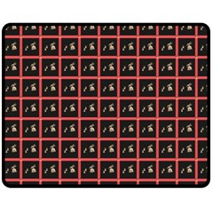 Grill Blocks Double Sided Fleece Blanket (medium)  by Sparkle