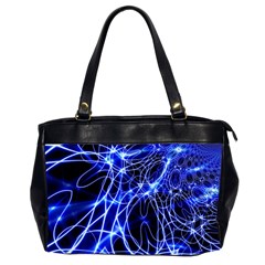 Lines Flash Light Mystical Fantasy Oversize Office Handbag (2 Sides)