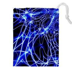 Lines Flash Light Mystical Fantasy Drawstring Pouch (4xl) by Dutashop