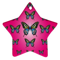 Butterfly Star Ornament (two Sides)